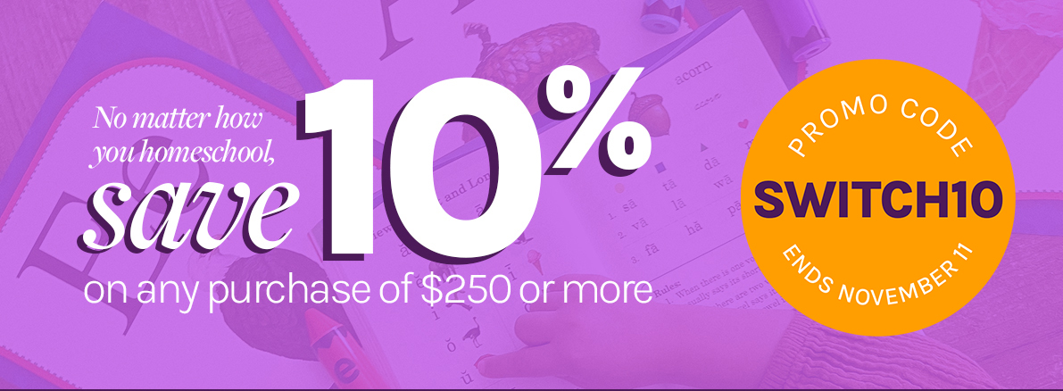 Save 10% on any purchase of $250 or more!